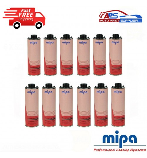 12 X MIPA SCHUTZ UNDER SEAL UNDERBODY RUST PROTECTION PROTECTOR BLACK 1LTR